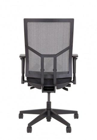 987SZ Bureaustoel zwart stof/zwart mesh 